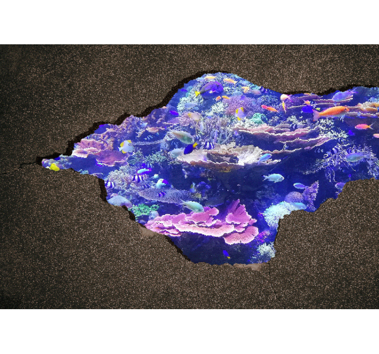 Mural de parede natureza paisagem de corais submersa - TenStickers