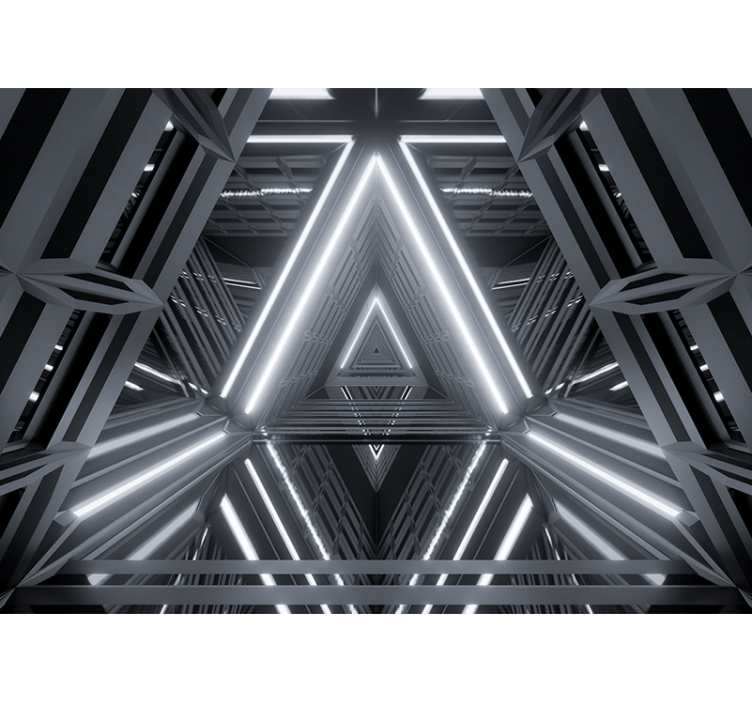 Fotomurais modernos Túnel futurista 3d - TenStickers