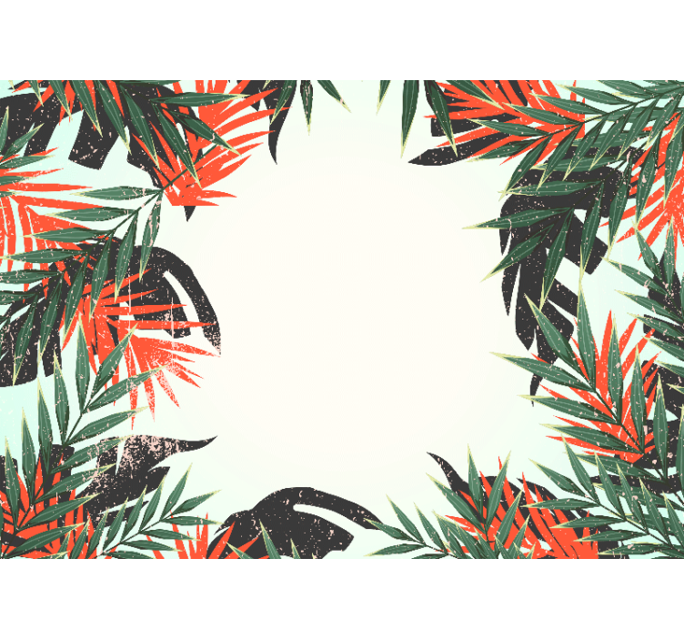 Mural de parede natureza folhas grandes tropicais - TenStickers