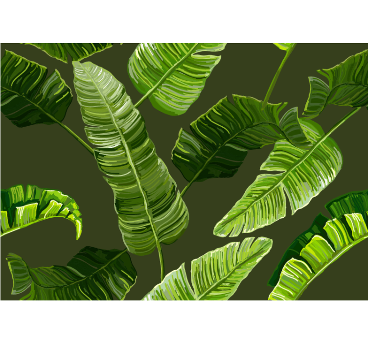 Mural de parede natureza folhagem exuberante - TenStickers