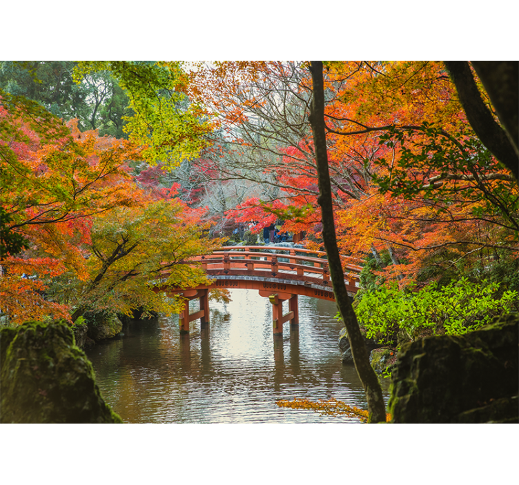 Fotomurais de paisagens Floresta do 'jardim japonês' - TenStickers
