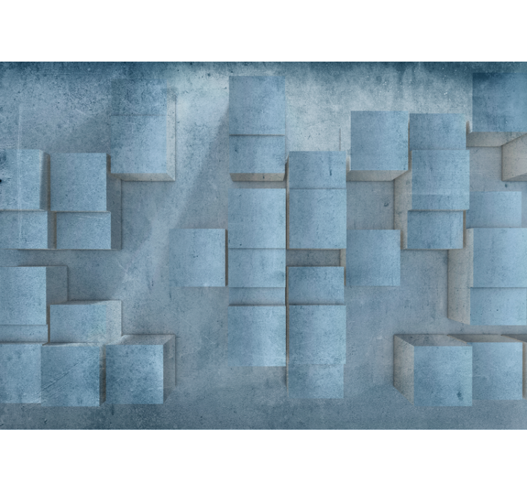 Fotomurais texturas e padrões padrão de blocos geométricos - TenStickers
