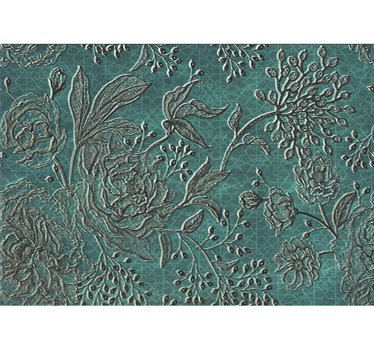 Fotomurais flores com design floral intricado - TenStickers