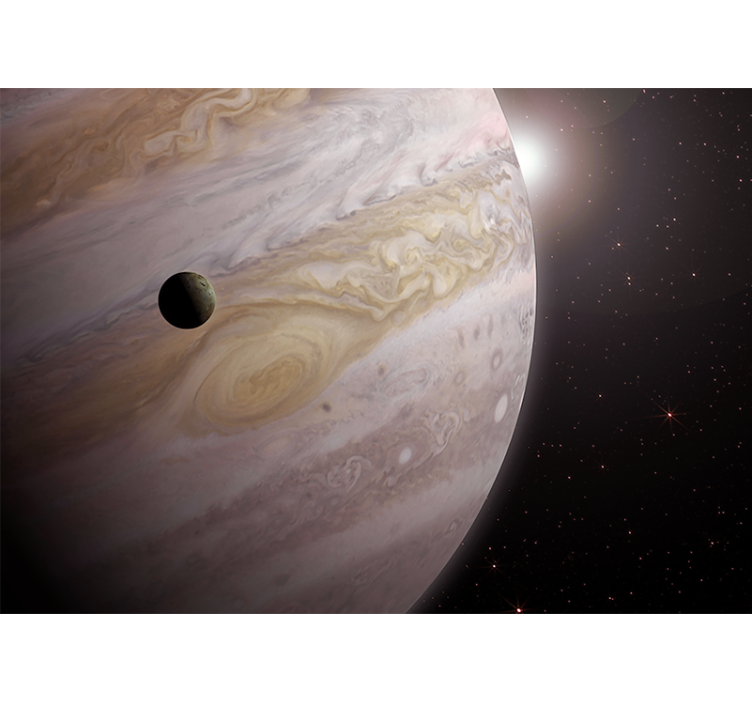 Mural de parede espaço júpiter e lua - TenStickers