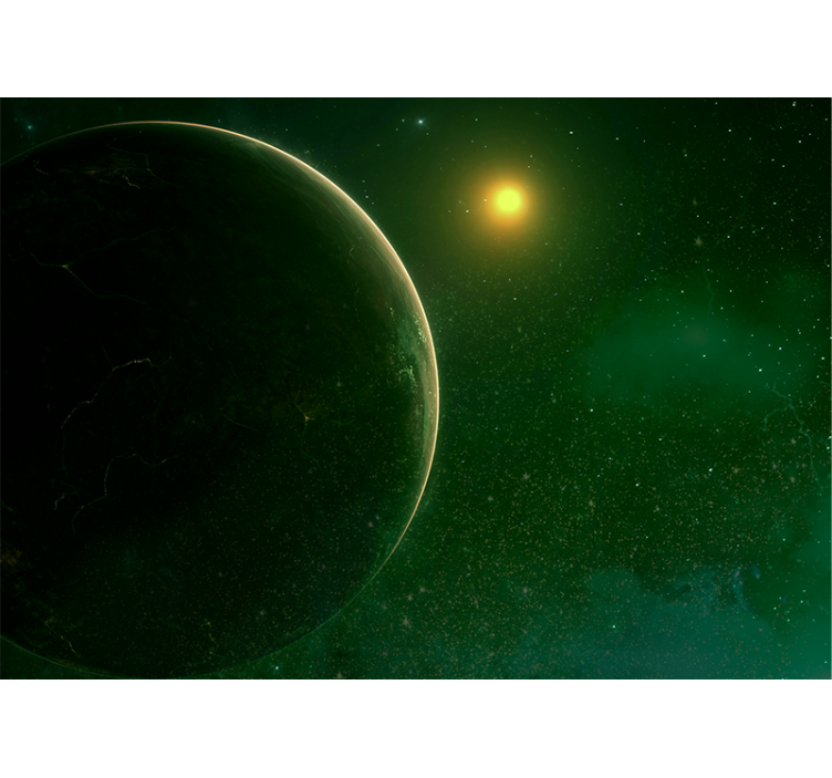 Mural de parede espaço cena celestial planetária - TenStickers