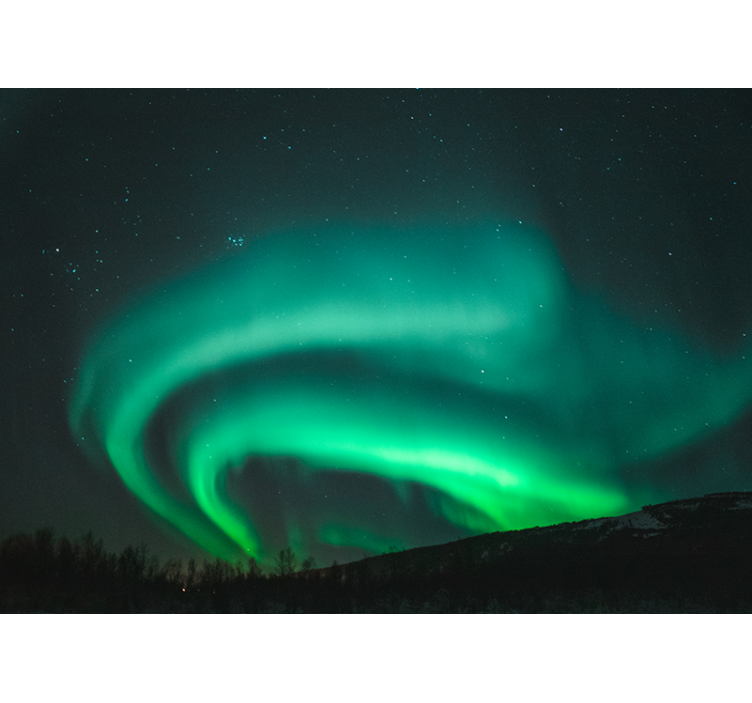Mural de parede natureza exibição da aurora boreal - TenStickers