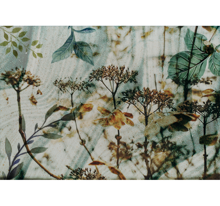 Fotomurais flores arranjo de folhas florais - TenStickers