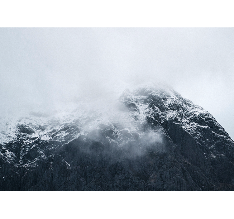 Fotomurais de paisagens Topos de montanhas sobre as nuvens - TenStickers