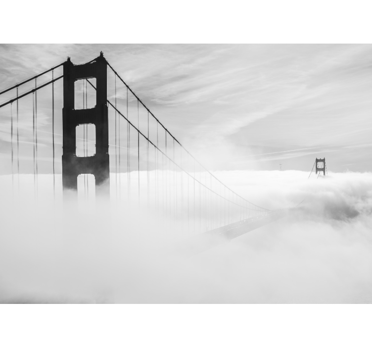 Fotomurais cidades e países extensão golden gate - TenStickers