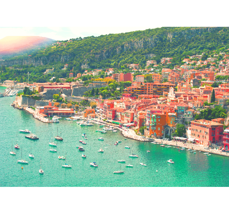 Fotomurais de paisagens Praia da riviera francesa - TenStickers