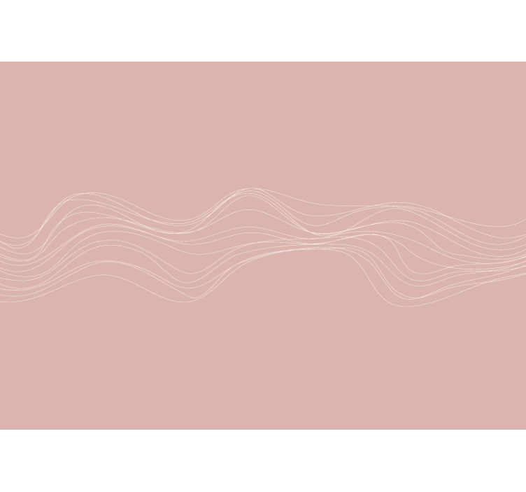 Ondas de terracota fotomural decorativo abstrato - TenStickers