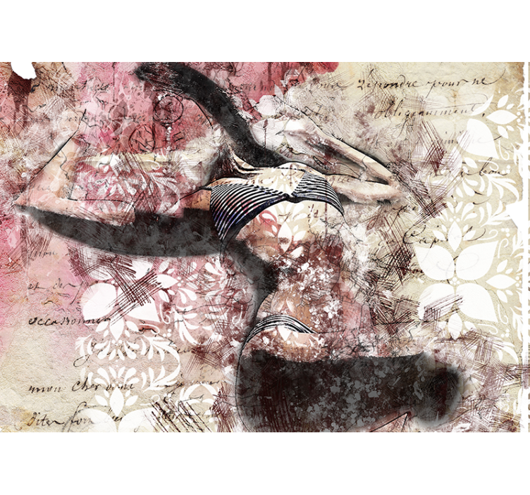 Mural de parede amor movimento de dança elegante - TenStickers