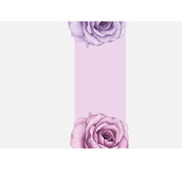 Fotomurais flores design de rosa roxa - TenStickers