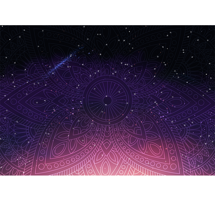 Mural de parede mandalas com motivo de mandala intricado - TenStickers