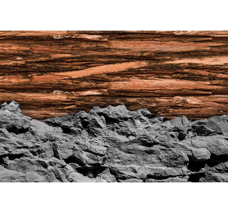 Mural de parede para a sala camadas texturizadas terrosas - TenStickers