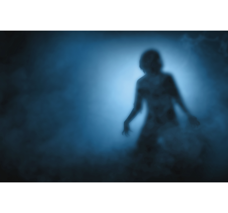 fotomural de parede de silhueta de zumbi - TenStickers