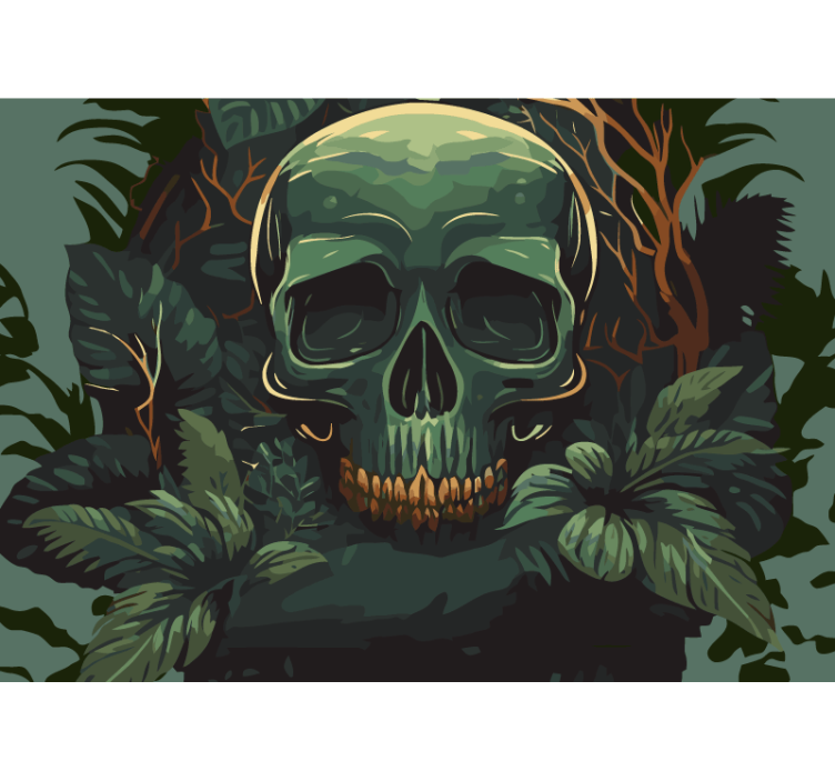 Papel de parede da cabeça do crânio das mortes - TenStickers