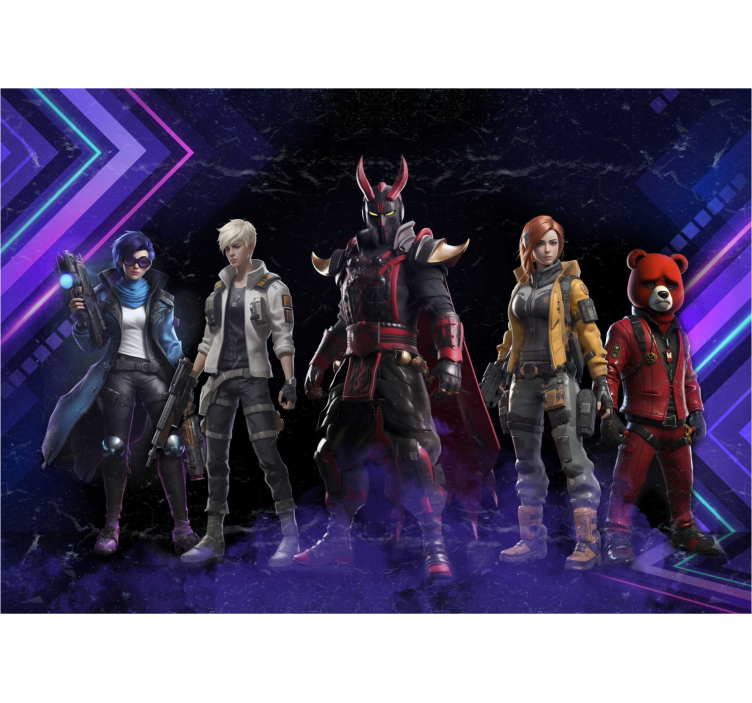 Mural de parede juvenil personagens futurísticosPersonagens futur - TenStickers