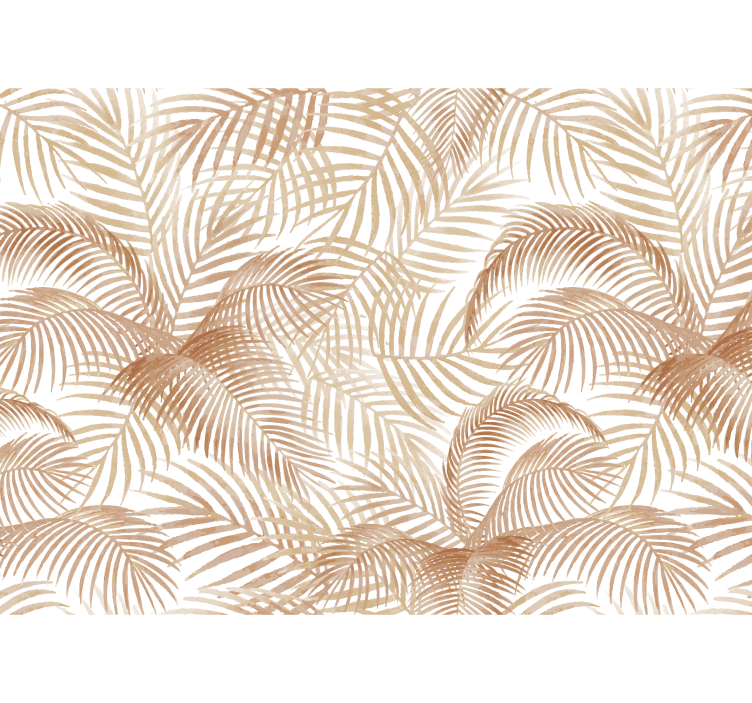 Mural de parede terracota palmeiras exóticas - TenStickers