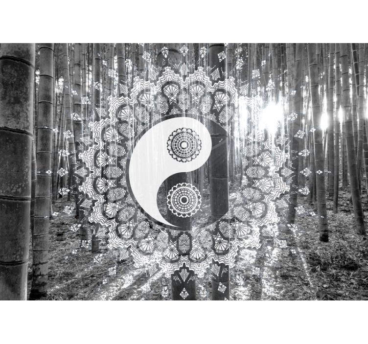 Murais de Parede Ying yang paisley - TenStickers