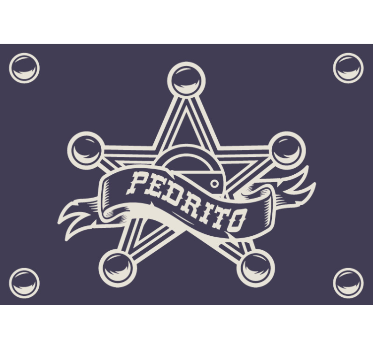 Murais de Parede Xerife com nome - TenStickers