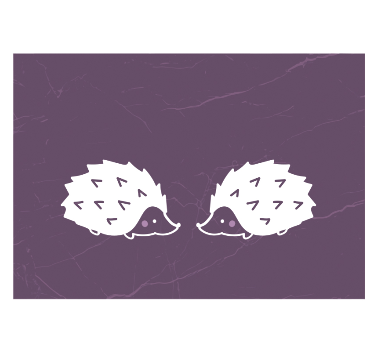 Papel de parede de foto de salão de porco-espinho simples - TenStickers