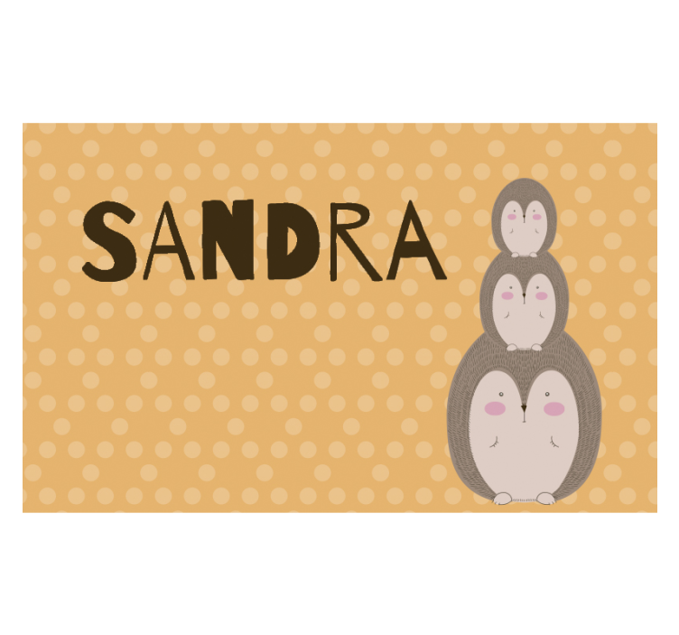 Mural de parede infantil ouriços fofos empilhados - TenStickers