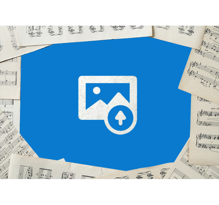 Mural de parede juvenis violão e partitura - TenStickers