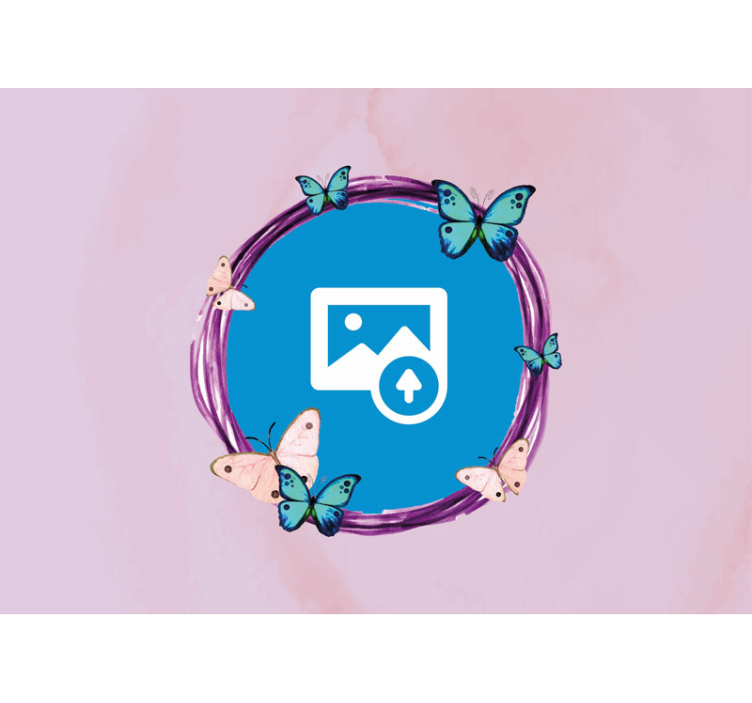 Fotomurais flores girassol com borboletas - TenStickers