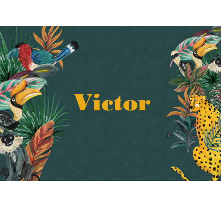 Mural de parede animais expedição à vida selvagem - TenStickers