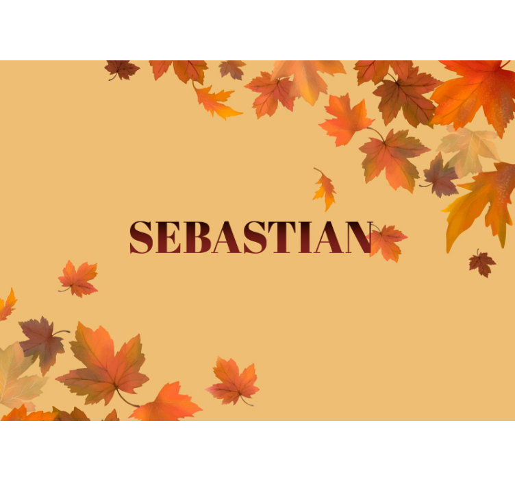 Fotomurais flores arranjo de folhas de outono - TenStickers