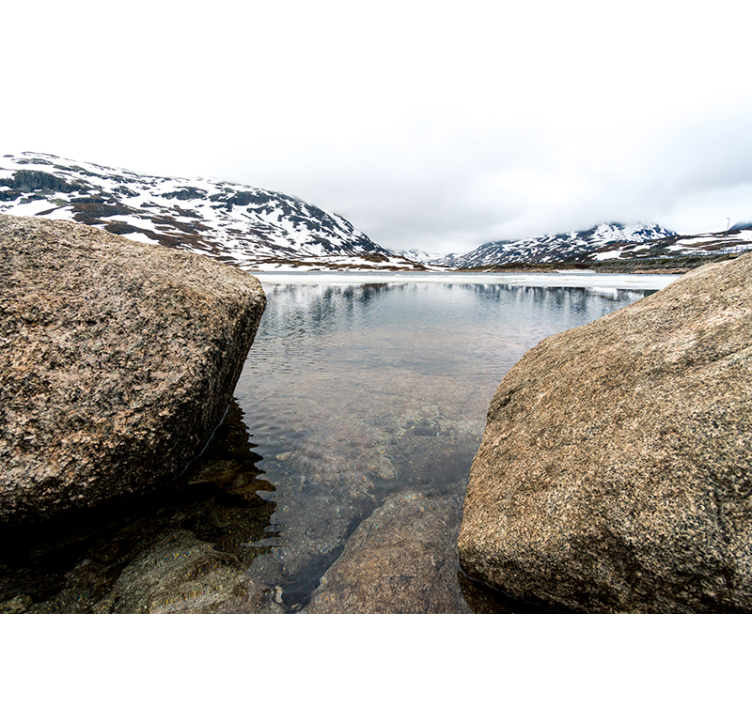 Fotomurais de paisagens Rios e montanhas da noruega - TenStickers