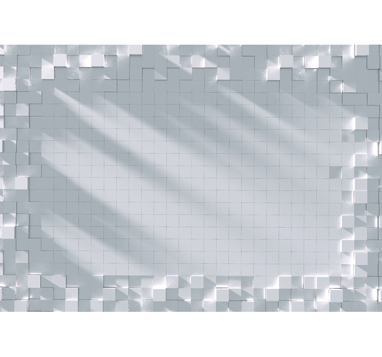 Murais de Parede 3D Efeito de profundidade 3d quadrados voadores - TenStickers