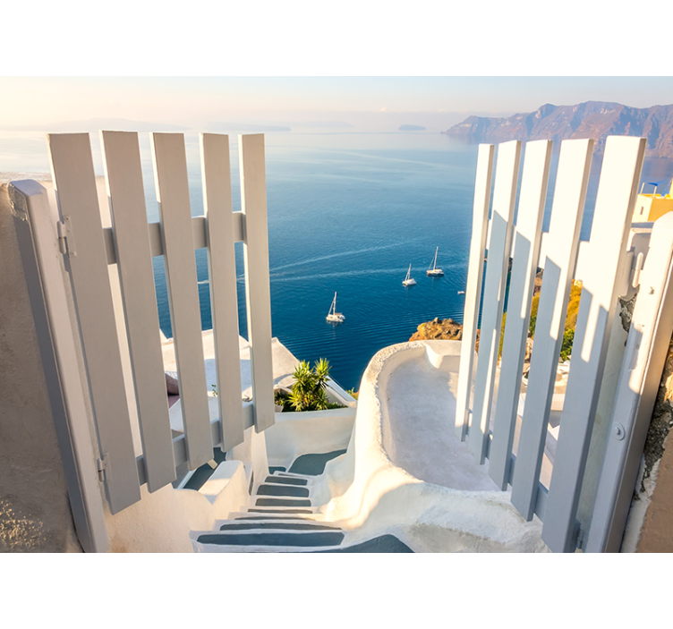 Fotomurais de paisagens veleiros sobre o oceano - TenStickers