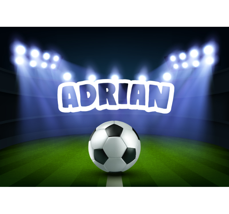 Mural de parede pessoa celebração no campo de futebol - TenStickers