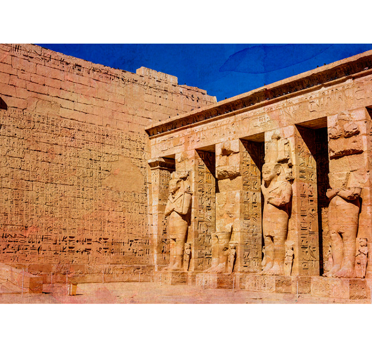 Murais de Parede 3D Templo karnak - TenStickers