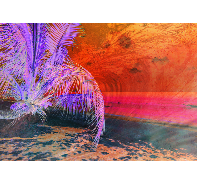 Fotomurais de paisagens Costa do mar do caribe - TenStickers