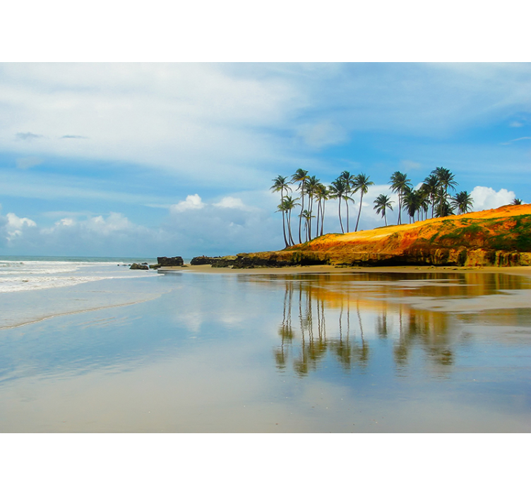 Fotomurais de paisagens Praia tropical brasileira - TenStickers