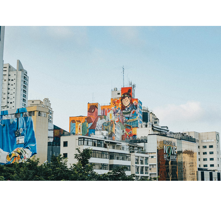 Fotomurais cidades e países Arte urbana de são paulo - TenStickers