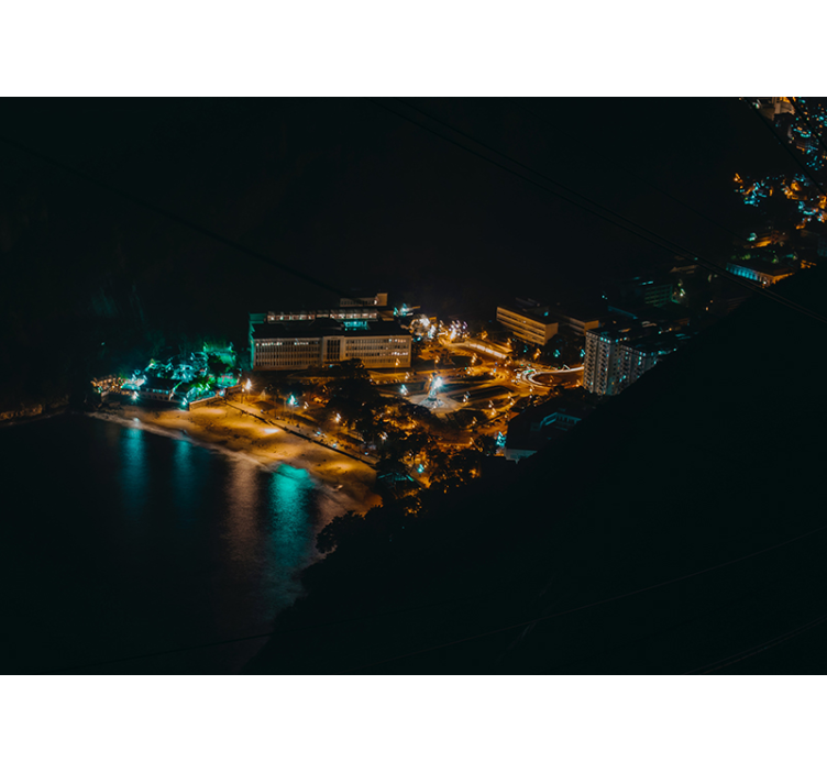 Fotomurais cidades e países Praia noturna - TenStickers