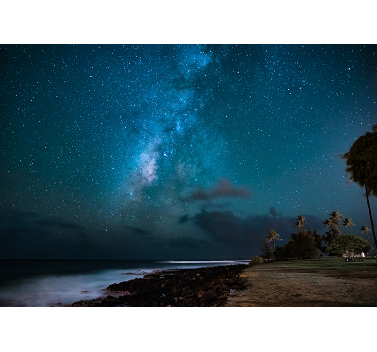 Mural de parede espaço céu estrelado - TenStickers