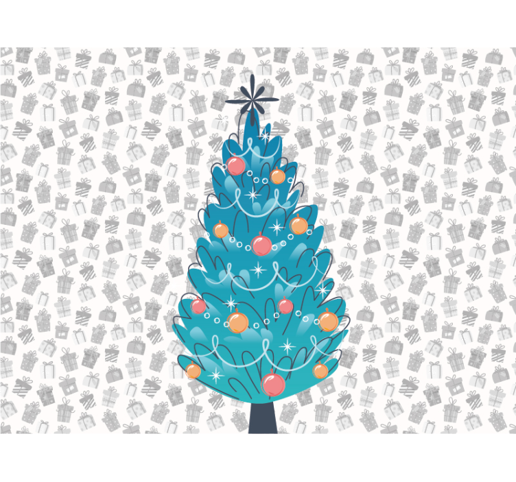 Mural de parede Natal reunião festiva de animais - TenStickers