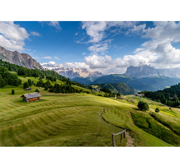 Fotomurais de paisagens Montanha ao longe - TenStickers