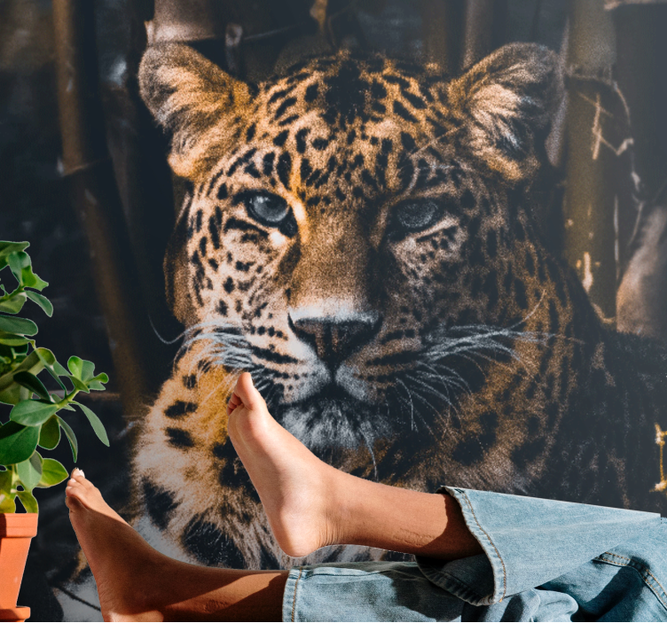 Fotomurais de paisagens Leopardo selvagem deslumbrante - TenStickers