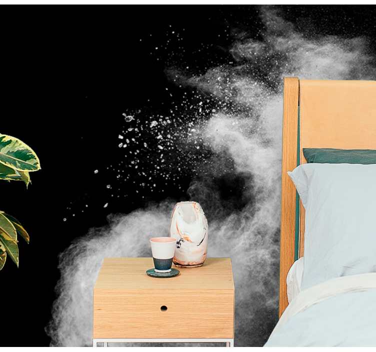 Murais de parede de casamento de explosão de pó branco - TenStickers