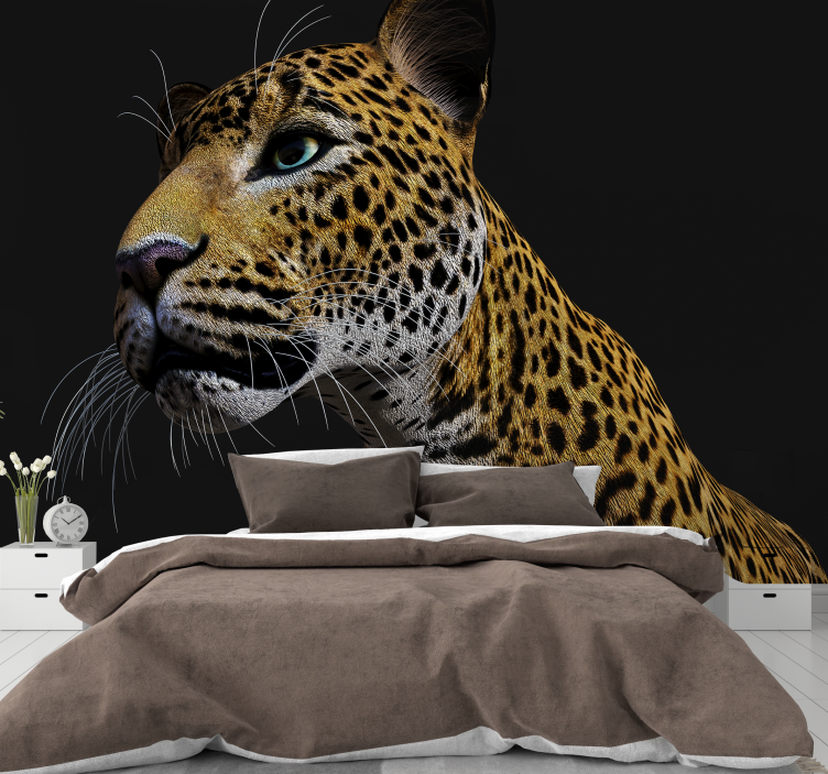 Murais de Parede 3D Leopardo feroz 3d - TenStickers