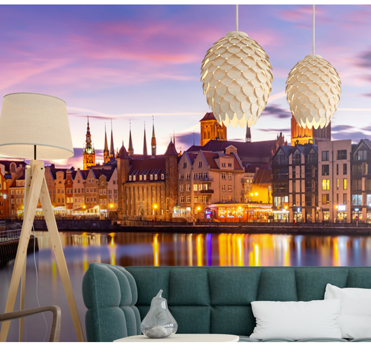 Fotomurais cidades e países arquitetura histórica ribeirinha - TenStickers