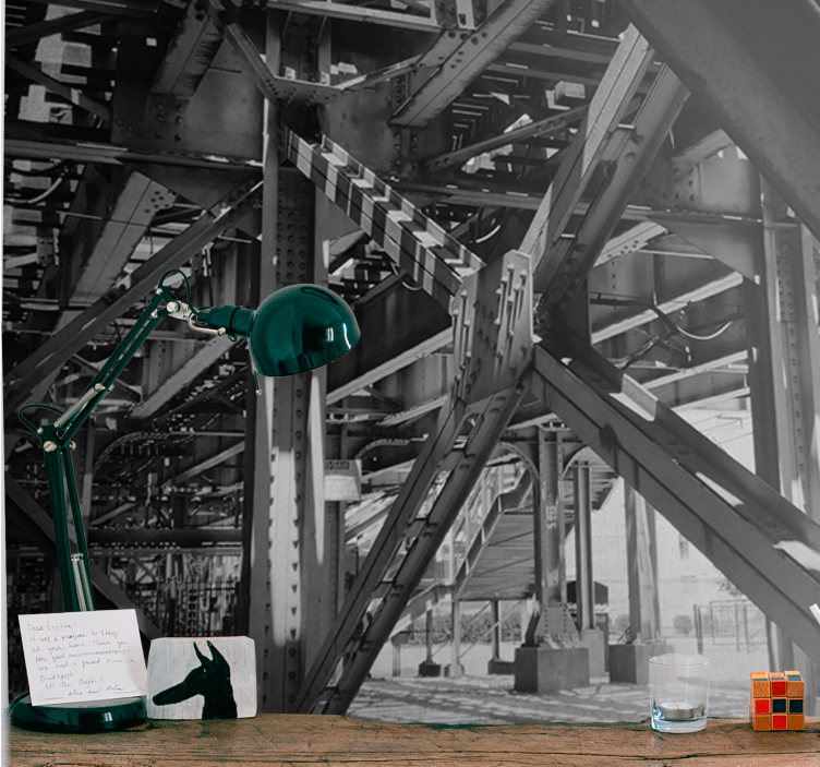 Fotomurais cidades e países design estrutural urbano - TenStickers