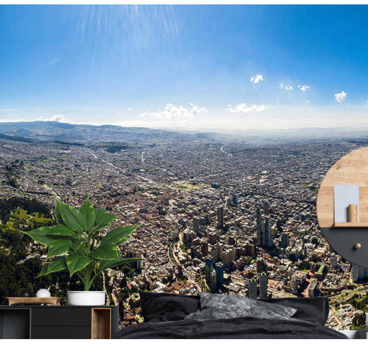 Fotomurais cidades e países paisagem urbana de bogotá - TenStickers