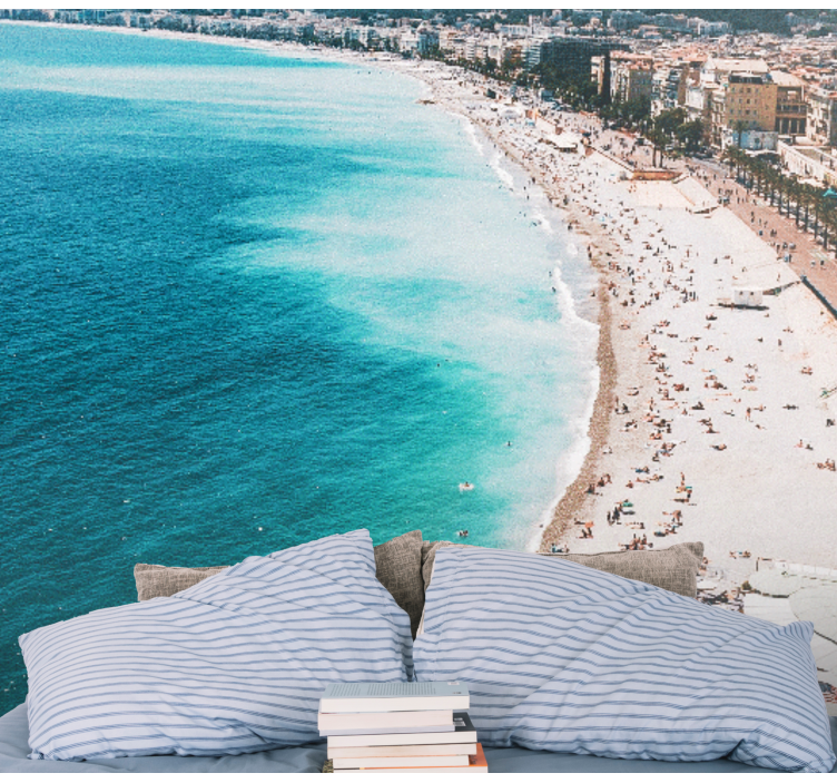 Fotomurais cidades e países paraíso de praia francês - TenStickers